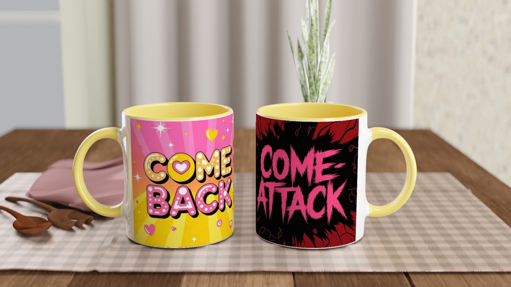 K-Pop Comeback Mug | Comeback Come-Attack Design | Gift for K-Pop Fans | Music Lover Present — view 8