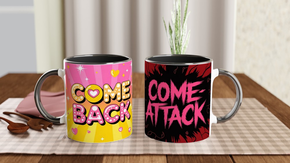 K-Pop Comeback Mug | Comeback Come-Attack Design | Gift for K-Pop Fans | Music Lover Present — view 9