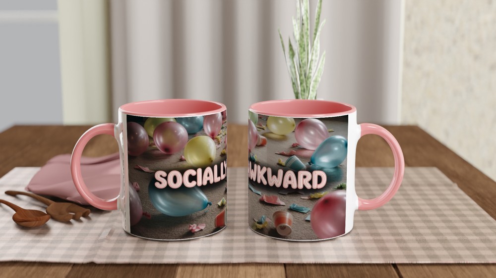 Socially Awkward Funny Party Aftermath Mug — view 6