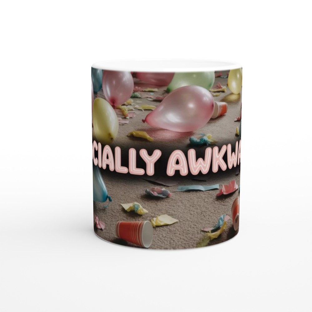 Socially Awkward Funny Party Aftermath Mug — view 11