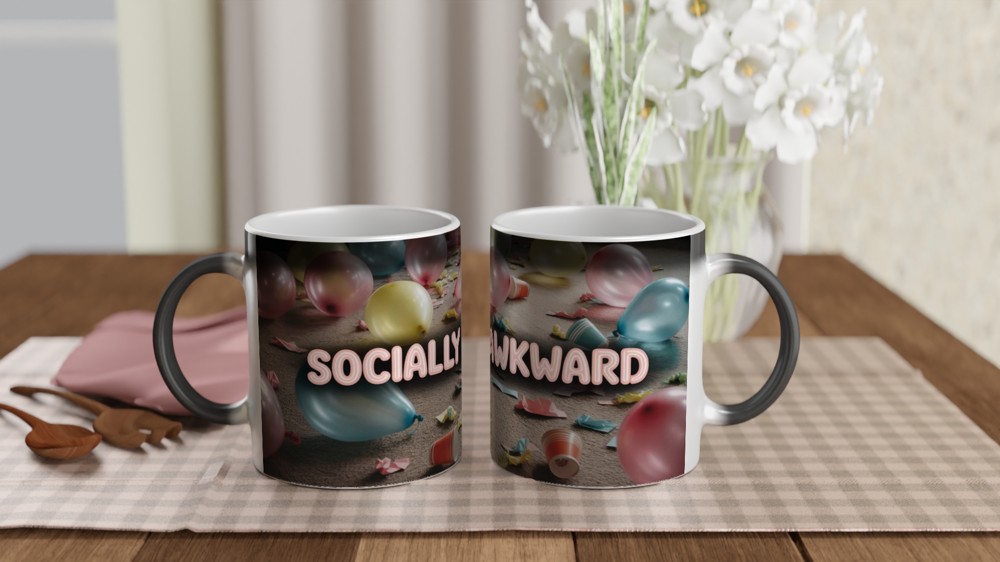 Socially Awkward Funny Party Aftermath Mug — view 3