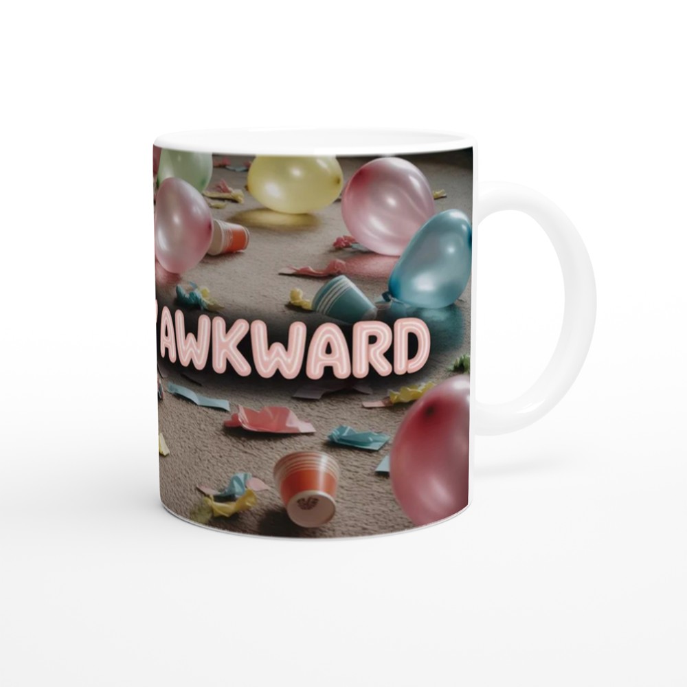 Socially Awkward Funny Party Aftermath Mug — view 12