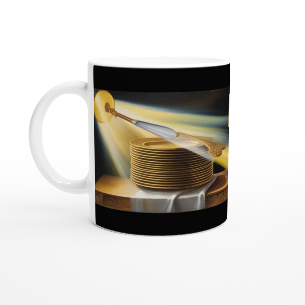 I Found Them In The Kitchen - Golden Plates Funny Mug — view 10