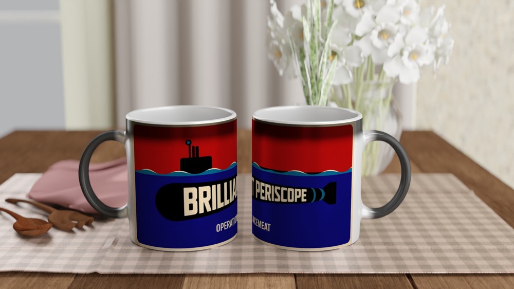 Operation Mincemeat Mug | Brilliant Periscope Design | Musical Theatre Gift | West End Theatre Fan Present — view 3