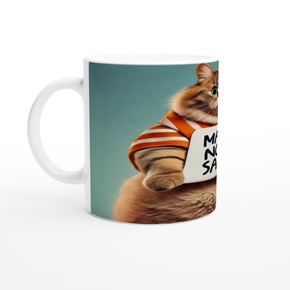 Maybe Not Safe - Funny Chubby Cat Mug — view 10