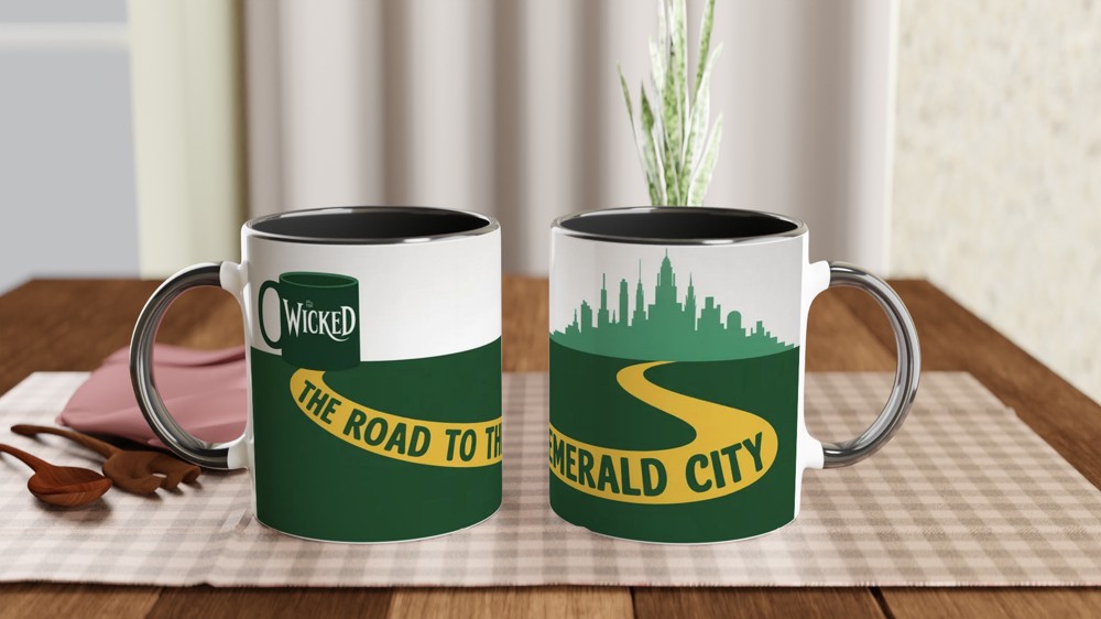 Wicked Musical Mug | The Road To The Emerald City Gift | Musical Theatre Mug | Gift for Theatre Lover, Best Friend — view 9
