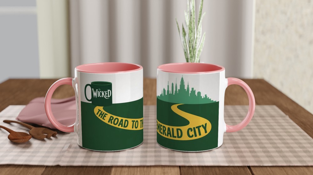 Wicked Musical Mug | The Road To The Emerald City Gift | Musical Theatre Mug | Gift for Theatre Lover, Best Friend — view 6