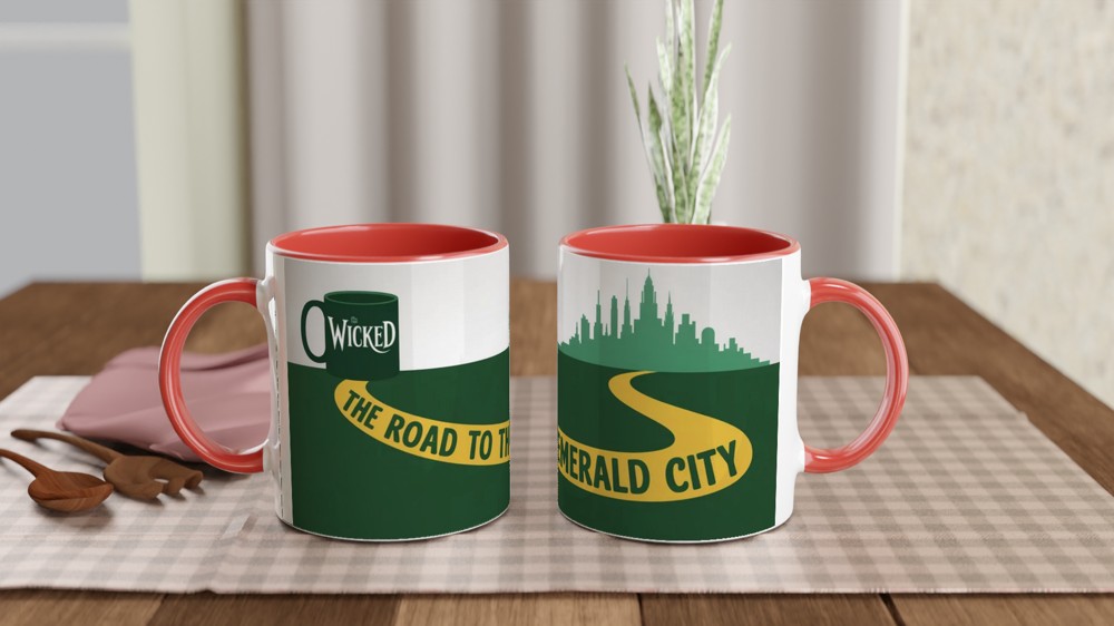 Wicked Musical Mug | The Road To The Emerald City Gift | Musical Theatre Mug | Gift for Theatre Lover, Best Friend — view 7