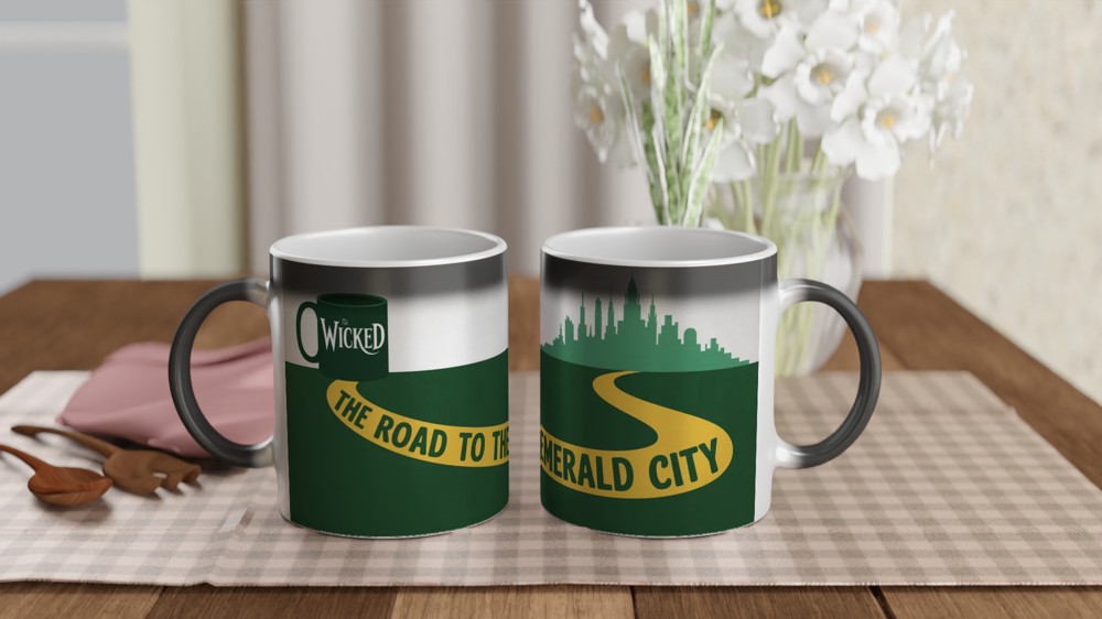 Wicked Musical Mug | The Road To The Emerald City Gift | Musical Theatre Mug | Gift for Theatre Lover, Best Friend — view 3