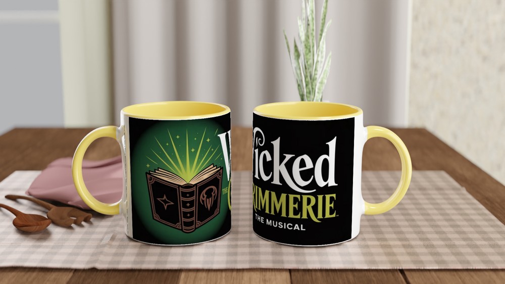 Wicked Grimmerie Mug | Musical Theatre Gift | Spellbook Illustration Cup | Present for Theatre Lovers — view 8