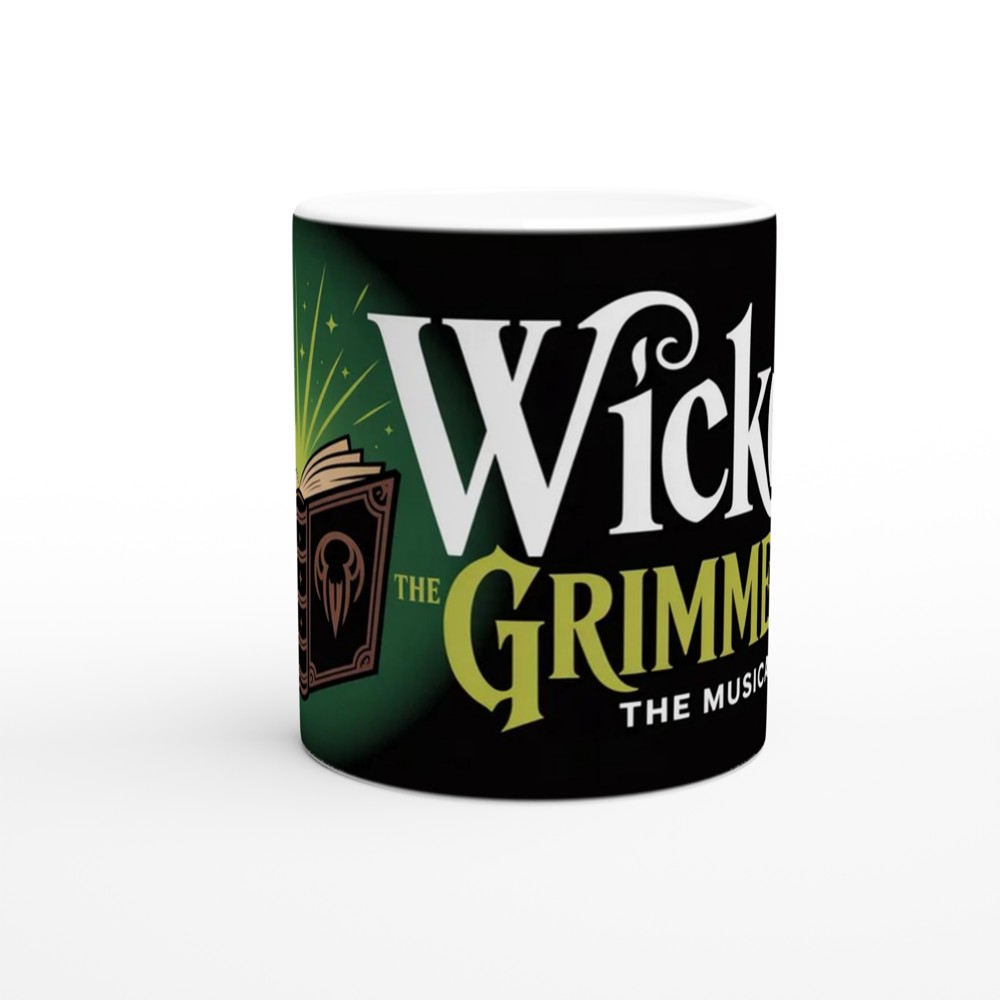 Wicked Grimmerie Mug | Musical Theatre Gift | Spellbook Illustration Cup | Present for Theatre Lovers — view 11