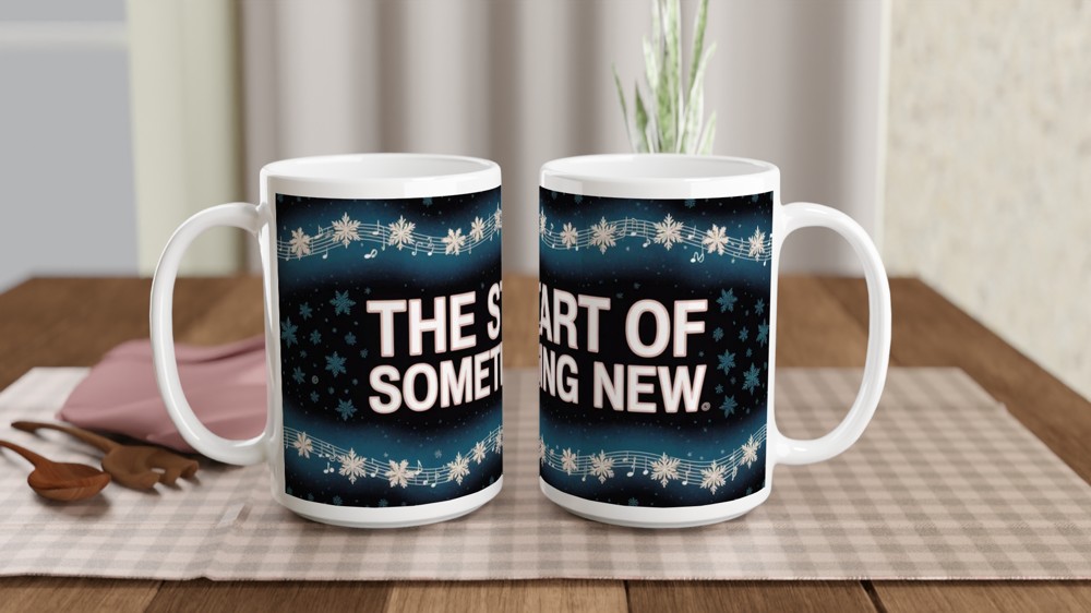 High School Musical Mug | The Start of Something New Quote | Musical Theatre Gift | New Job and Valentine's Present — view 2