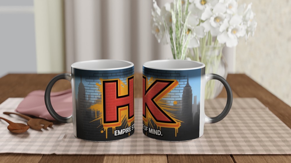 Empire State of Mind Mug | Hell's Kitchen Musical Gift | New York City Music Lover Present | Cool Graffiti Mug for Him — view 3