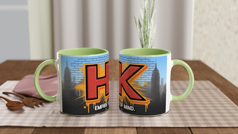 Empire State of Mind Mug | Hell's Kitchen Musical Gift | New York City Music Lover Present | Cool Graffiti Mug for Him — view 5