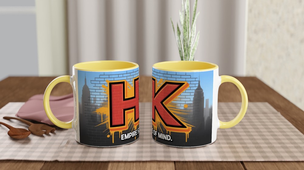 Empire State of Mind Mug | Hell's Kitchen Musical Gift | New York City Music Lover Present | Cool Graffiti Mug for Him — view 8