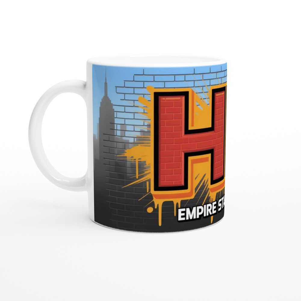 Empire State of Mind Mug | Hell's Kitchen Musical Gift | New York City Music Lover Present | Cool Graffiti Mug for Him — view 10