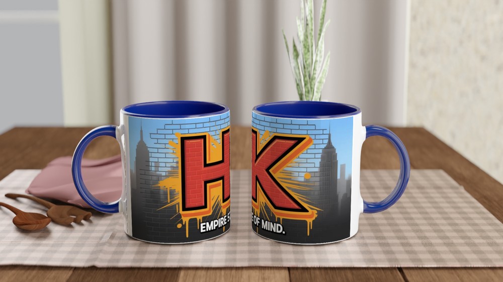 Empire State of Mind Mug | Hell's Kitchen Musical Gift | New York City Music Lover Present | Cool Graffiti Mug for Him — view 4