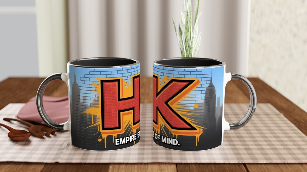 Empire State of Mind Mug | Hell's Kitchen Musical Gift | New York City Music Lover Present | Cool Graffiti Mug for Him — view 9