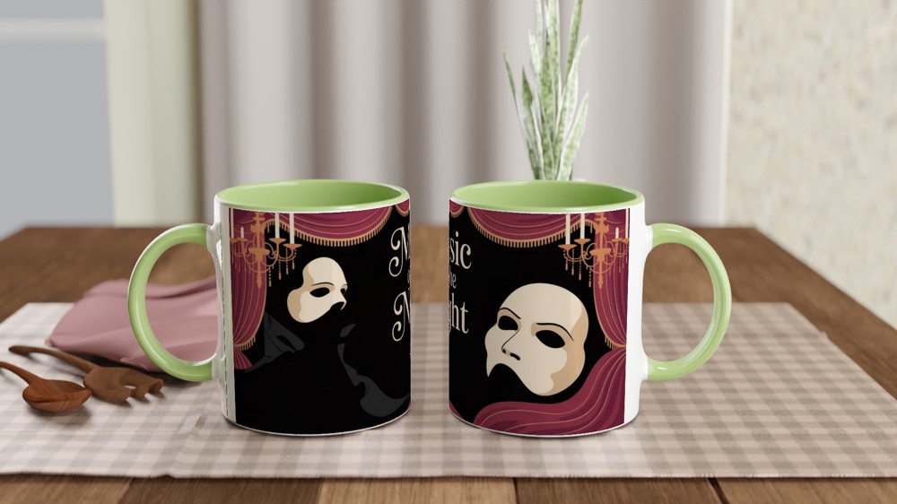 Phantom of the Opera Mug | Music of the Night Quote | Musical Theatre Gift | Gothic West End Present for Her or Him — view 5