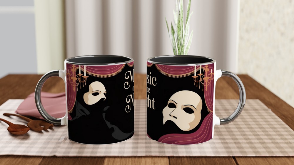 Phantom of the Opera Mug | Music of the Night Quote | Musical Theatre Gift | Gothic West End Present for Her or Him — view 9