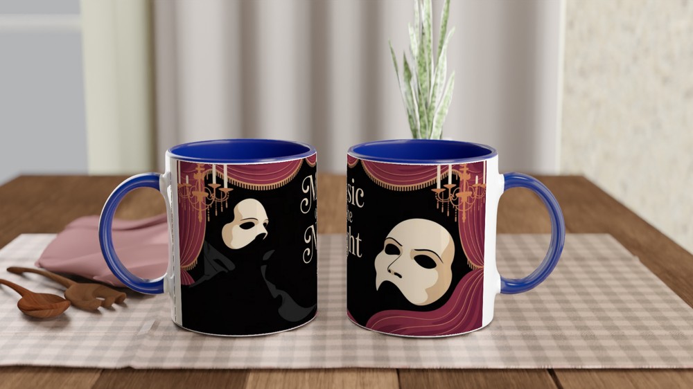 Phantom of the Opera Mug | Music of the Night Quote | Musical Theatre Gift | Gothic West End Present for Her or Him — view 4