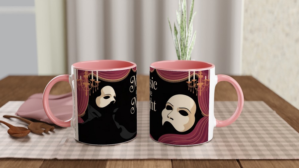 Phantom of the Opera Mug | Music of the Night Quote | Musical Theatre Gift | Gothic West End Present for Her or Him — view 6