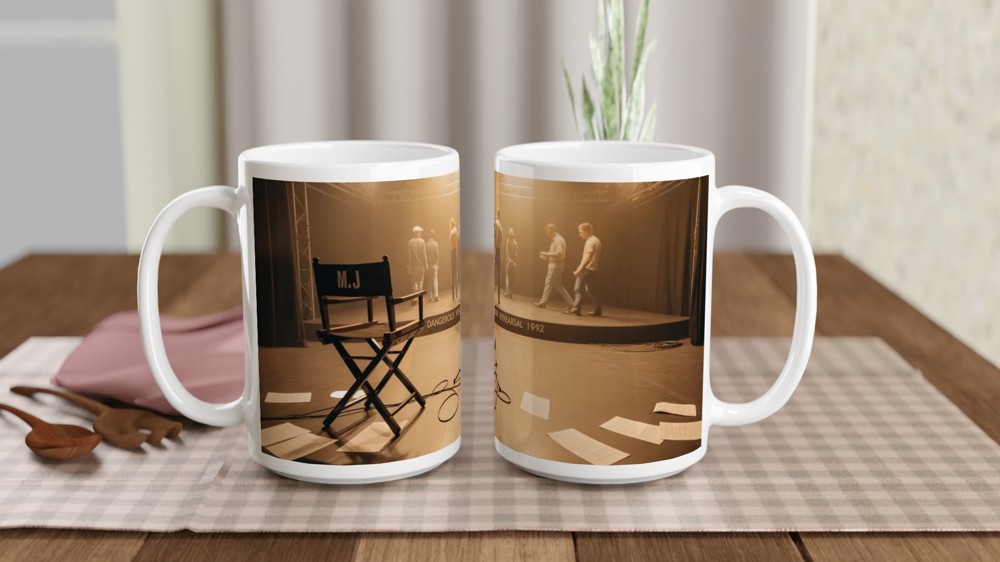 Michael Jackson Mug | Dangerous Tour Rehearsal Gift | 1992 Music Legend Present | For Him and Her — view 2
