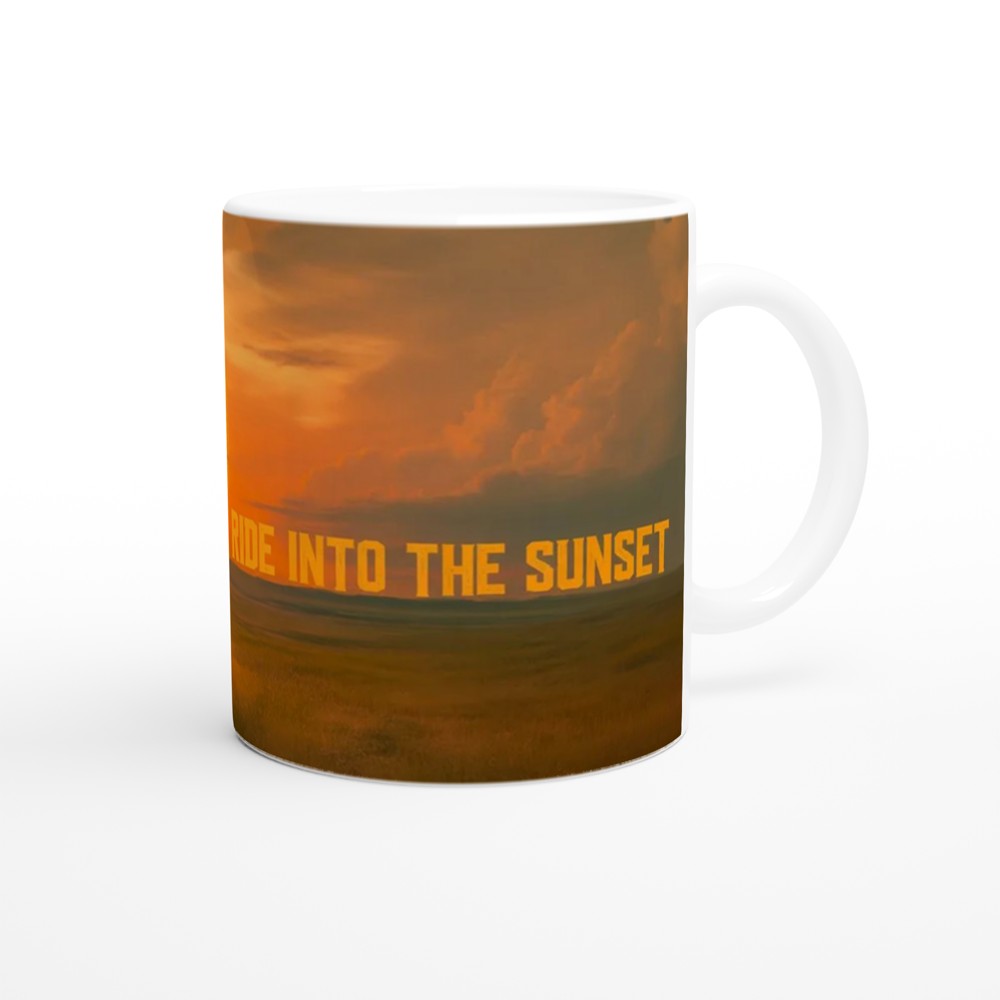 Gamer Mug | Ride Into The Sunset Cowboy Gift | Western Gaming Present | Outlaw Frontier Coffee Cup — view 12