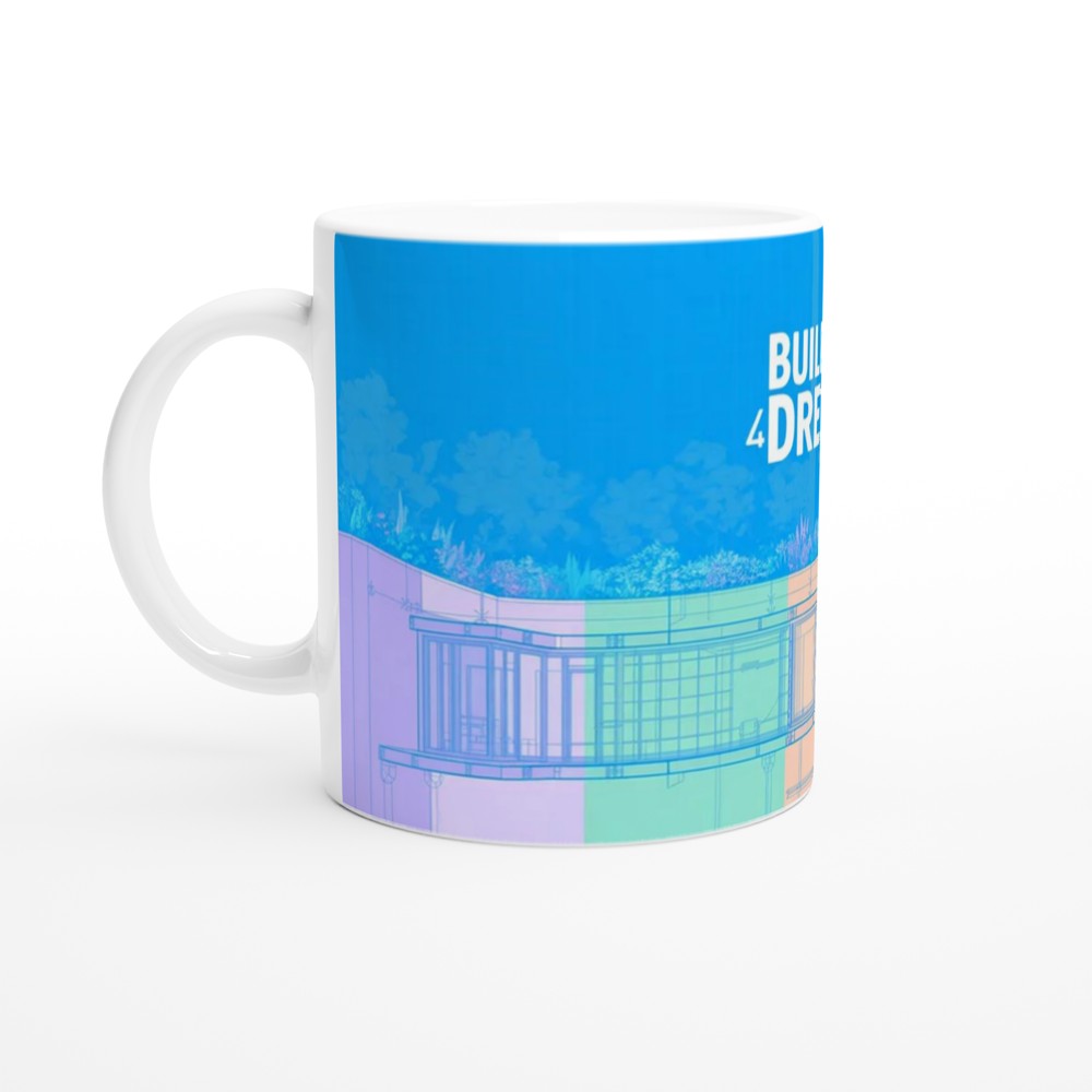 Build Your Dreams Modern Architecture Motivational Mug — view 10
