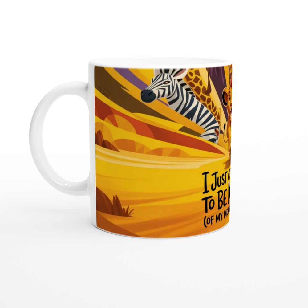 Lion Cub King of Morning Coffee Mug — view 10