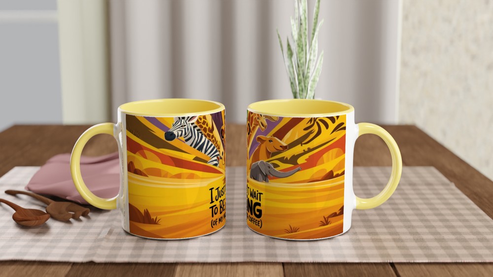 Lion Cub King of Morning Coffee Mug — view 8