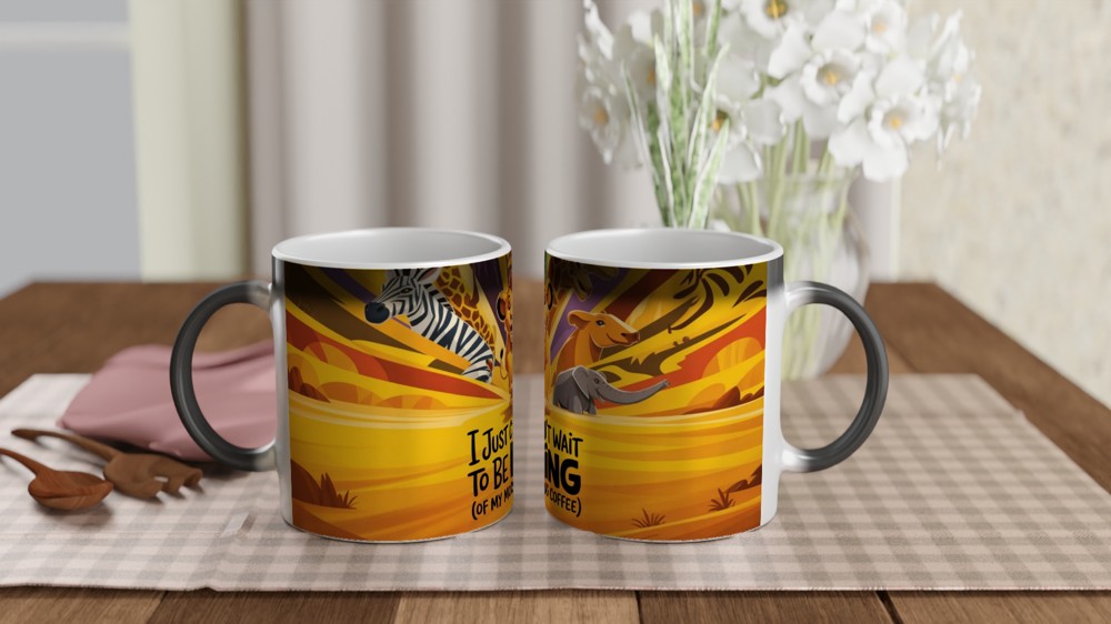 Lion Cub King of Morning Coffee Mug — view 3