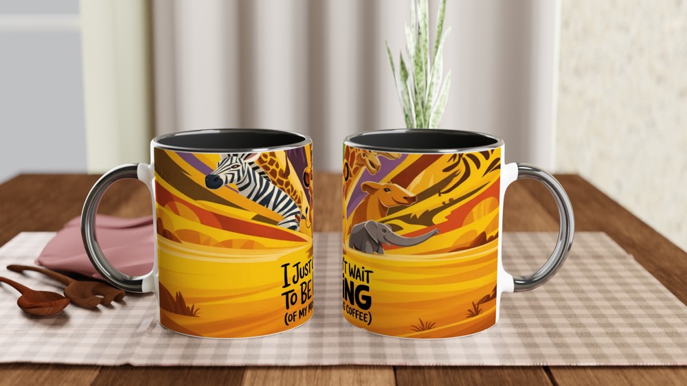 Lion Cub King of Morning Coffee Mug — view 9