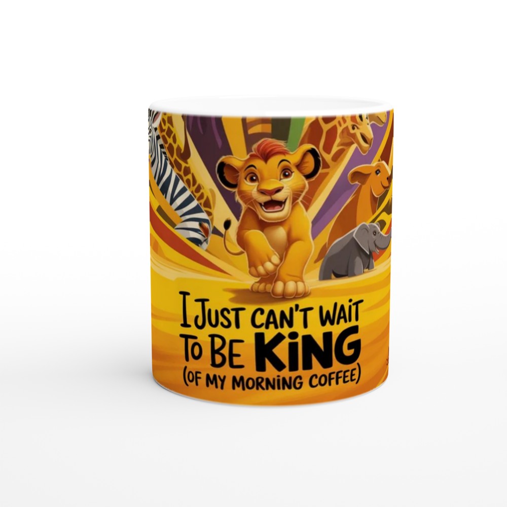 Lion Cub King of Morning Coffee Mug — view 11