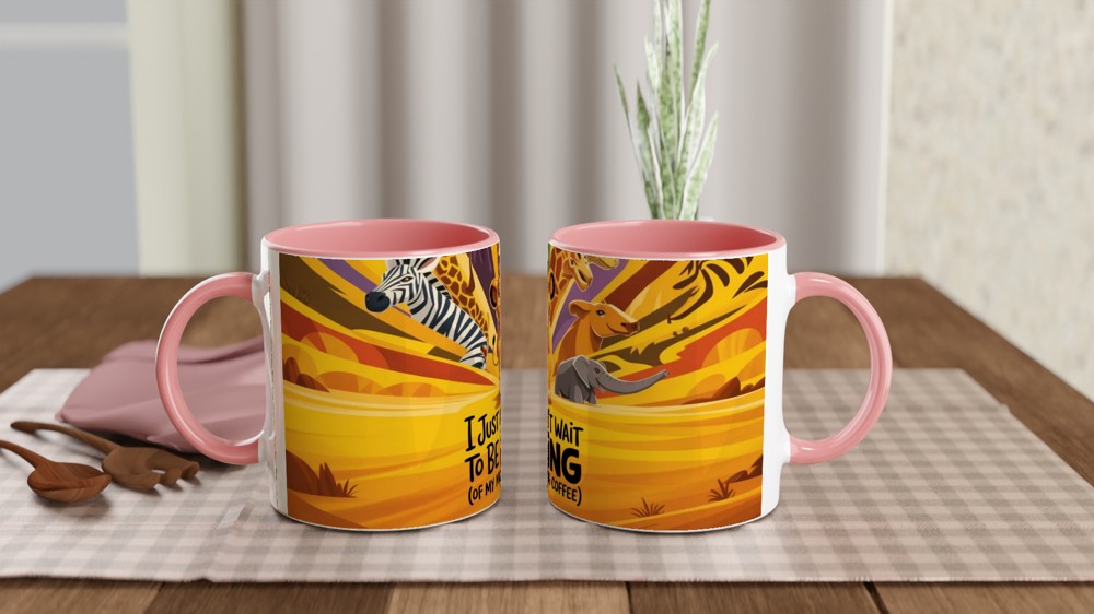 Lion Cub King of Morning Coffee Mug — view 6