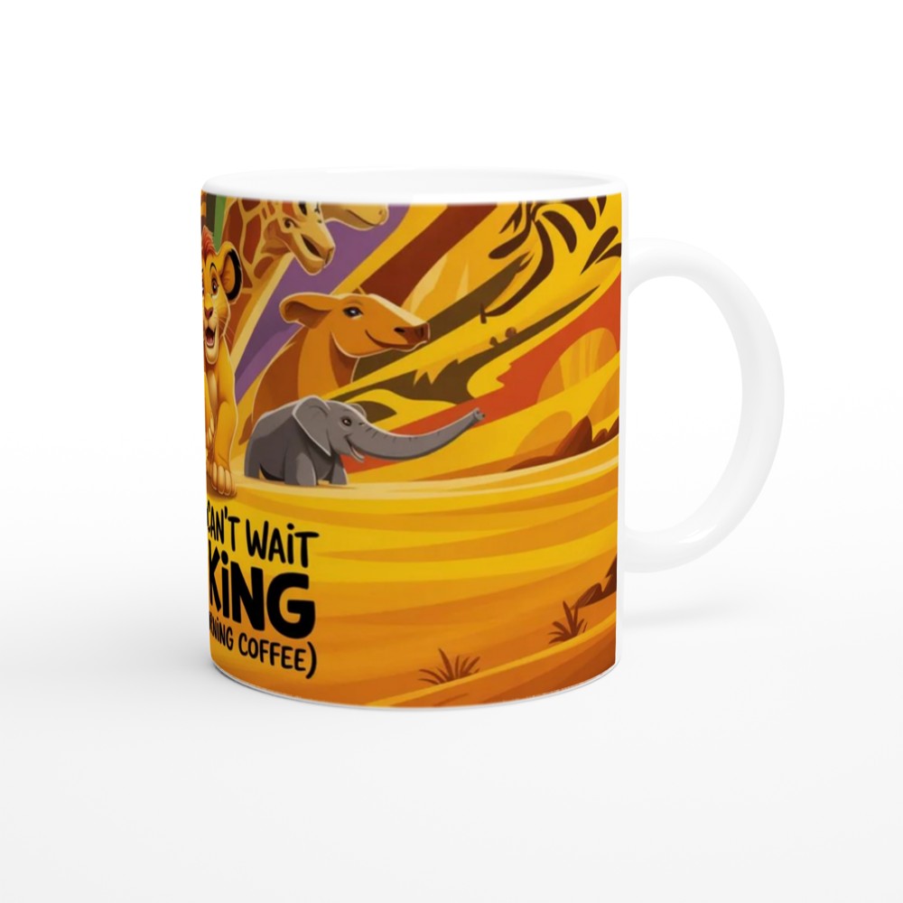 Lion Cub King of Morning Coffee Mug — view 12