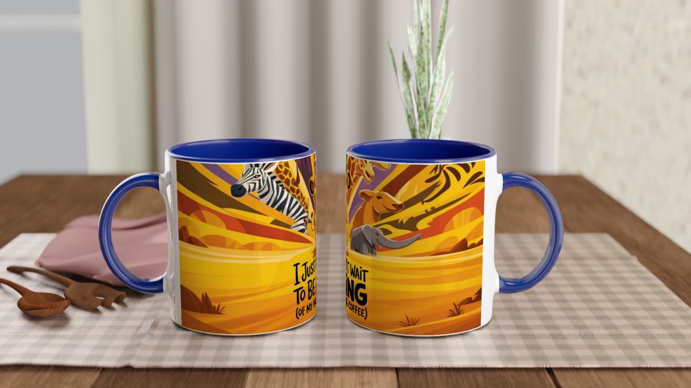 Lion Cub King of Morning Coffee Mug — view 4
