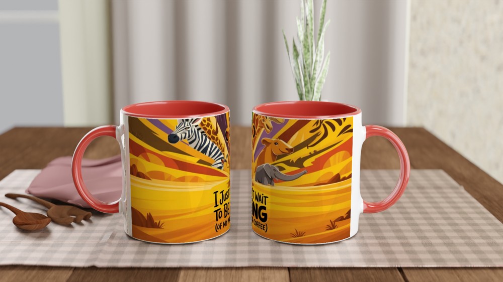 Lion Cub King of Morning Coffee Mug — view 7