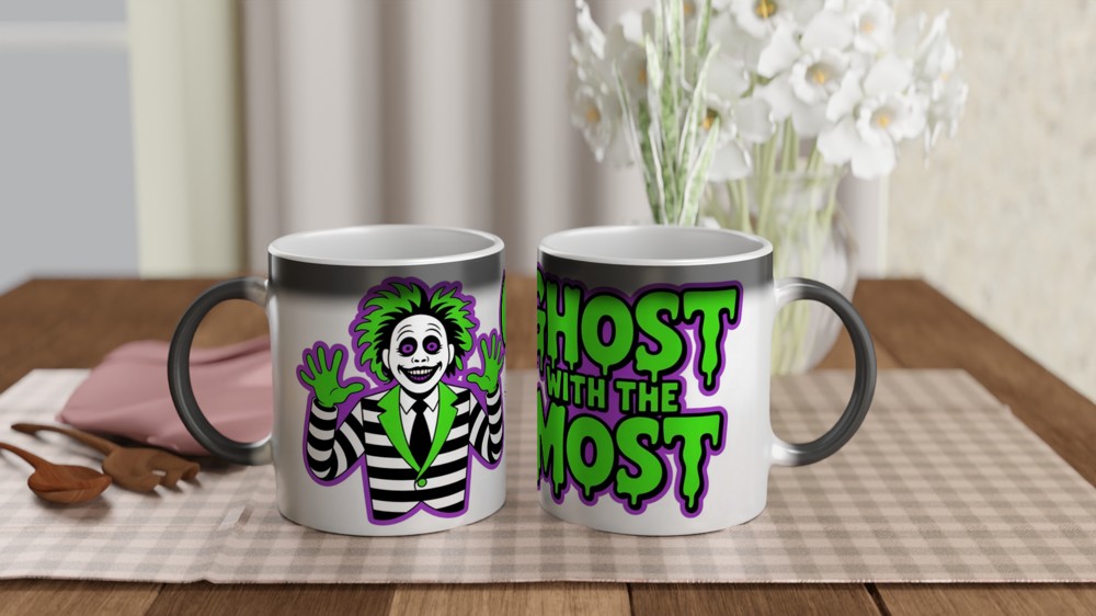 Beetlejuice Mug | 'Ghost With The Most' Quote | Musical Theatre Gift | Beetlejuice Theatre Present — view 3