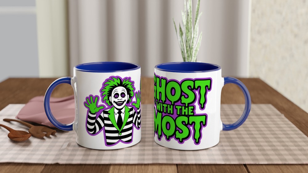 Beetlejuice Mug | 'Ghost With The Most' Quote | Musical Theatre Gift | Beetlejuice Theatre Present — view 4