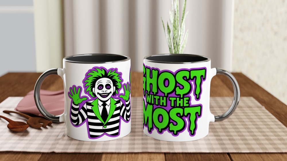 Beetlejuice Mug | 'Ghost With The Most' Quote | Musical Theatre Gift | Beetlejuice Theatre Present — view 9