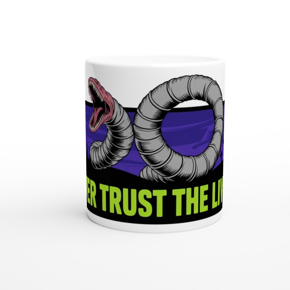 Beetlejuice Mug | 'Never Trust the Living' Quote | Musical Theatre Gift | Sandworm Present — view 11