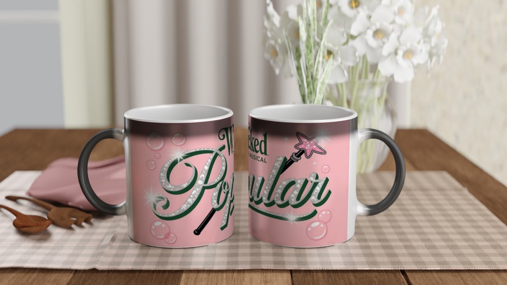 Wicked The Musical Popular Glitter Design Mug — view 3