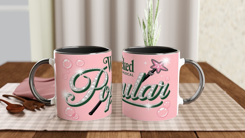 Wicked The Musical Popular Glitter Design Mug — view 9