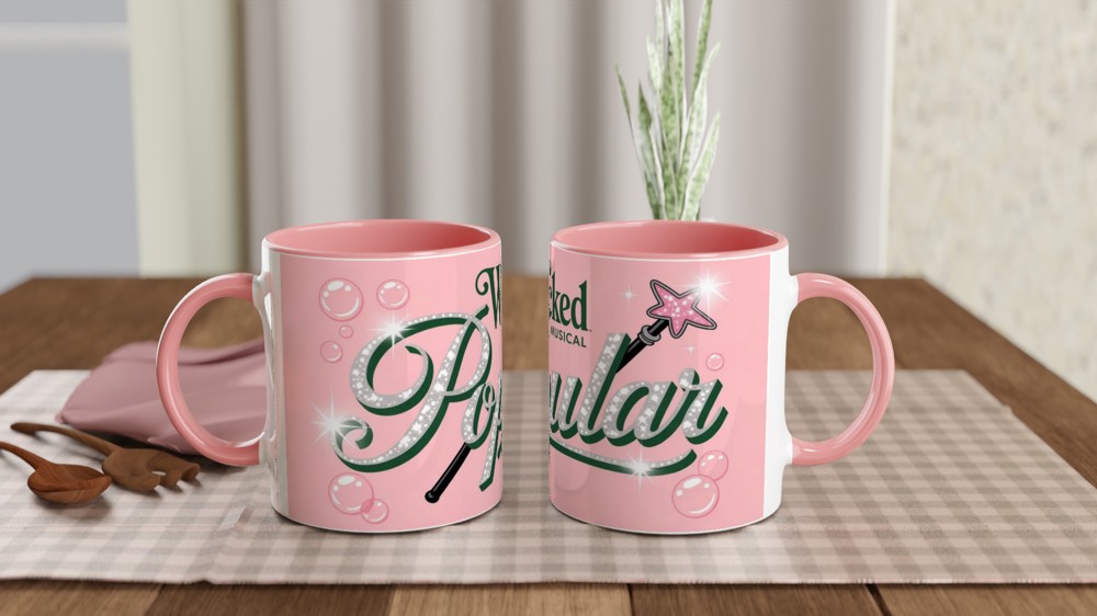 Wicked The Musical Popular Glitter Design Mug — view 6