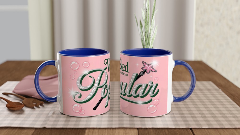 Wicked The Musical Popular Glitter Design Mug — view 4