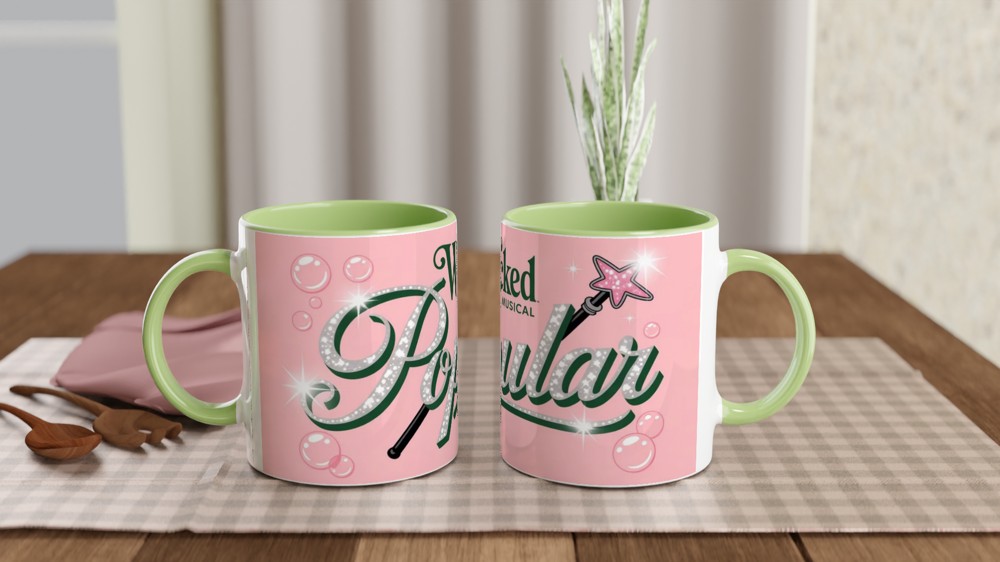 Wicked The Musical Popular Glitter Design Mug — view 5