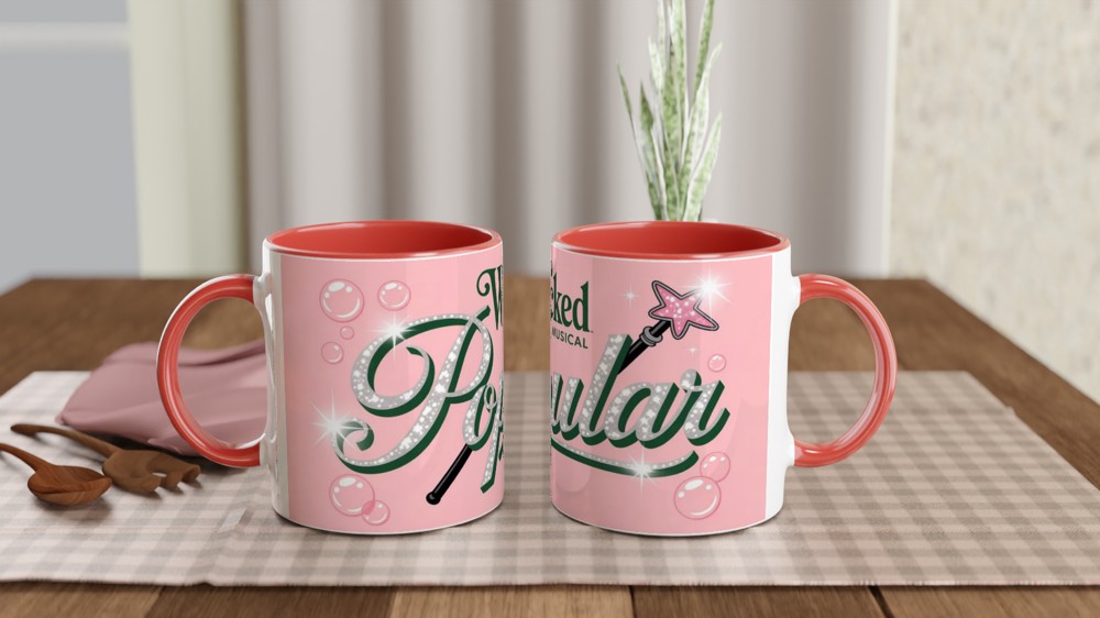Wicked The Musical Popular Glitter Design Mug — view 7
