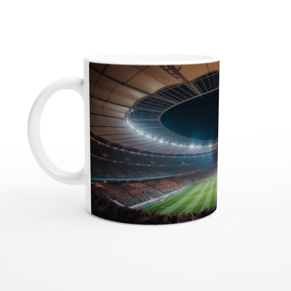 Football Stadium Night Match Panoramic Mug — view 10