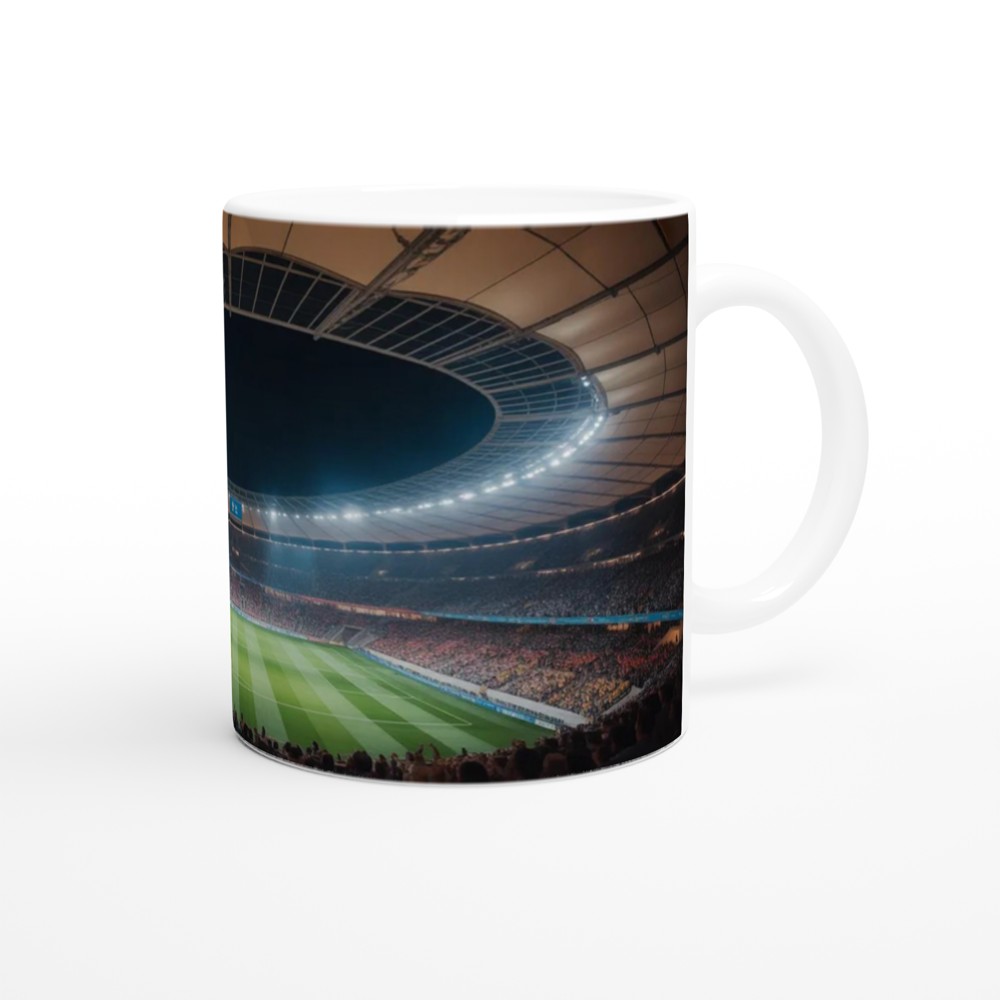 Football Stadium Night Match Panoramic Mug — view 12